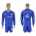Chelsea #4 Fabregas Home Long Sleeves Soccer Club Jersey