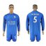 Leicester City #5 Morgan Home Long Sleeves Soccer Country Jersey