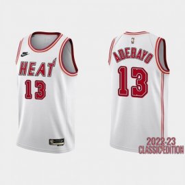 Miami Miami Heat #13 Bam Adebayo White Mens Nike NBA 2022-23 Classic Edition Jersey Mens