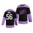 Carolina Hurricanes #56 Erik Haula Adidas Mens Hockey Fights Cancer Practice NHL Jersey Black