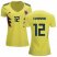 Womens Colombia #12 Cuadrado Home Soccer Country Jersey