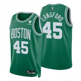 Nike Boston Celtics #45 Romeo Langford Green Mens 2021-22 NBA 75th Anniversary Diamond Swingman Jersey – Icon Edition Mens