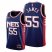 Brooklyn Brooklyn Nets #55 Mike James Womens 2021-22 City Edition Throwback 90s Wordmark Navy NBA Jersey Womens