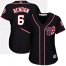 Washington Nationals #6 Anthony Rendon Navy Blue Alternate Womens Stitched MLB Jersey