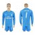 Real Madrid #1 Casillas Sky Blue Goalkeeper Long Sleeves Soccer Club Jersey