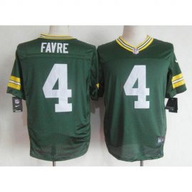 Nike Green Bay Packers #4 Brett Favre Green Team Color Mens Stitched NFL Elite Jersey