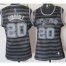 Cheap Women San Antonio Spurs 20 Manu Ginobili Grey With Black Strip Revolution 30 Swingman NBA Jerseys