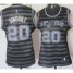 Cheap Women San Antonio Spurs 20 Manu Ginobili Grey With Black Strip Revolution 30 Swingman NBA Jerseys