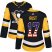 Adidas Pittsburgh Penguins #17 Bryan Rust Black Home Authentic USA Flag Womens Stitched NHL Jersey