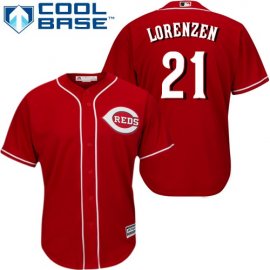 Cincinnati Reds #21 Michael Lorenzen Red Cool Base Stitched Youth MLB Jersey