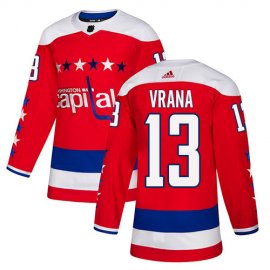 Adidas Washington Capitals #13 Jakub Vrana Red Alternate Authentic Stitched NHL Jersey