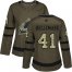 Adidas Colorado Avalanche #41 Pierre-Edouard Bellemare Green Salute to Service Womens Stitched NHL Jersey