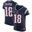 Nike New England Patriots #18 Matt Slater Navy Blue Team Color Mens Stitched NFL Vapor Untouchable Elite Jersey