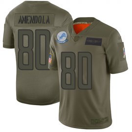 Nike Detroit Lions #80 Danny Amendola Camo Mens Stitched NFL Limited 2019 Salute To Service Jersey