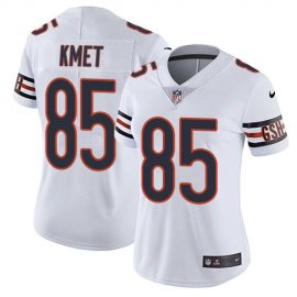 Nike Chicago Bears #85 Cole Kmet White Womens Stitched NFL Vapor Untouchable Limited Jersey