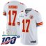 Nike Kansas City Chiefs #17 Mecole Hardman White Super Bowl LIV 2020 Mens Stitched NFL 100th Season Vapor Untouchable Limited Jersey