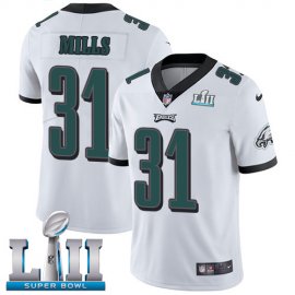 Nike Philadelphia Eagles #31 Jalen Mills White Super Bowl LII Mens Stitched NFL Vapor Untouchable Limited Jersey