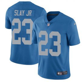 Nike Detroit Lions #23 Darius Slay Jr Blue Throwback Mens Stitched NFL Vapor Untouchable Limited Jersey
