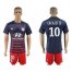 Lyon #10 Lacazette Away Soccer Club Jersey