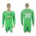 Manchester United #20 S.Romero Green Goalkeeper Long Sleeves Soccer Club Jersey