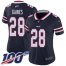 Nike Buffalo Bills #28 E.J. Gaines Navy Womens Stitched NFL Limited Inverted Legend 100th Season Jersey