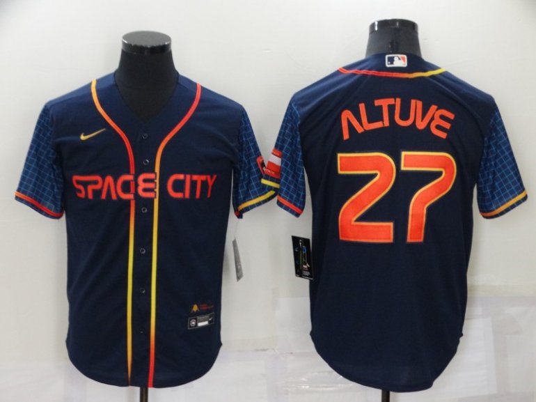 Astros 27 Jose Altuve Navy Nike 2022 City Connect Cool Base Jerseys Astros 27 Jose Altuve Navy Nike 2022 City Connect Cool Base Jerseys