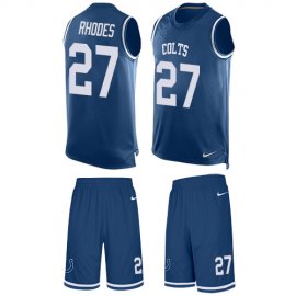 Nike Indianapolis Colts #27 Xavier Rhodes Royal Blue Team Color Mens Stitched NFL Limited Tank Top Suit Jersey