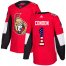 Adidas Ottawa Senators #1 Mike Condon Red Home Authentic USA Flag Stitched Youth NHL Jersey