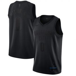 Nike Thunder #0 Russell Westbrook Black NBA MVP Swingman Jersey