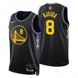Golden State Golden State Warriors #8 Nemanja Bjelica Mens Nike Black Swingman 2022 NBA Finals City Edition Jersey Mens