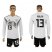 Germany #13 Muller White Home Long Sleeves Soccer Country Jersey