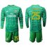 Real Madrid #25 Courtois Green Goalkeeper Long Sleeves Soccer Club Jersey