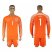 England #1 HART Orange Goalkeeper 2018 FIFA World Cup Long Sleeve Soccer Jersey