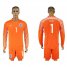 England #1 HART Orange Goalkeeper 2018 FIFA World Cup Long Sleeve Soccer Jersey