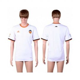 Valencia Blank White Home Soccer Club Jersey