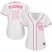 Colorado Rockies #19 Charlie Blackmon White/Pink Fashion Womens Stitched MLB Jersey