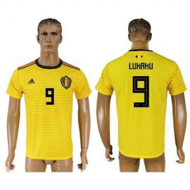 Belgium #9 Lukaku Away Soccer Country Jersey