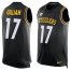 Nike Pittsburgh Steelers #17 Joe Gilliam Black Team Color Mens Stitched NFL Limited Tank Top Jersey