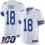 Nike Dallas Cowboys #18 Randall Cobb White Mens Stitched NFL 100th Season Vapor Limited Jersey