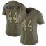 Nike Tennessee Titans #44 Vic Beasley Jr Olive/Camo Womens Stitched NFL Limited 2017 Salute To Service Jersey