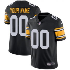 Nike Pittsburgh Steelers Customized Black Alternate Stitched Vapor Untouchable Limited Mens NFL Jersey