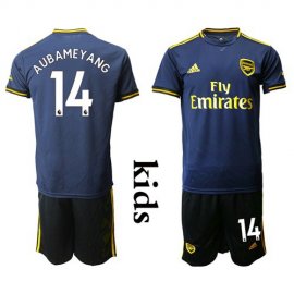 Arsenal #14 Aubameyang Third Kid Soccer Club Jersey