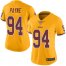 Nike Washington Football Team #94 DaRon Payne Gold Womens Stitched NFL Limited Rush Jersey