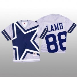 NFL Dallas Cowboys #88 CeeDee Lamb White Mens Mitchell & Nell Big Face Fashion Limited NFL Jersey