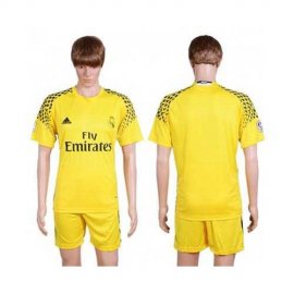 Real Madrid Blank Yellow Goalkeeper Soccer Club Jersey