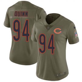 Nike Chicago Bears #94 Robert Quinn Olive Womens Stitched NFL Limited 2017 Salute To Service Jersey