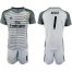 Real Madrid #1 Navas Grey Goalkeeper Soccer Club Jersey