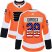 Adidas Philadelphia Flyers #28 Claude Giroux Orange Home Authentic USA Flag Womens Stitched NHL Jersey