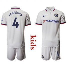 Chelsea #4 Fabregas Away Kid Soccer Club Jersey