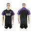 Atletico Madrid Blank Black Goalkeeper Soccer Club Jersey
